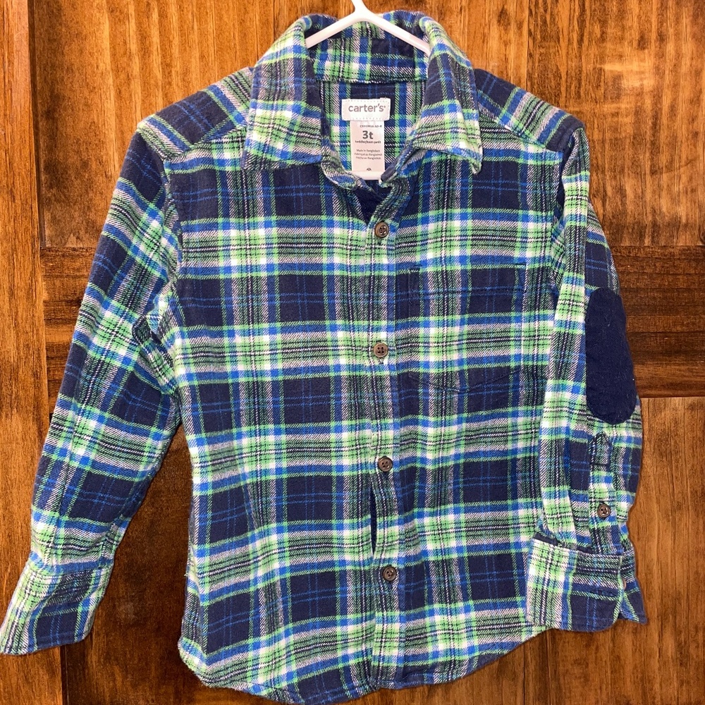 Carter’s 3T plaid flannel